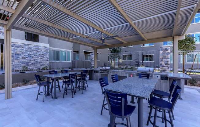 Outdoor seating at Level 25 at Sunset by Picerne, Nevada