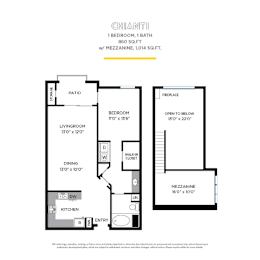1 bed, 1 bath, 1,004 sqft, $3,175