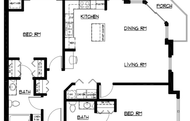 2 beds, 2 baths, 1,143 sqft, $1,875, Unit 1441-211