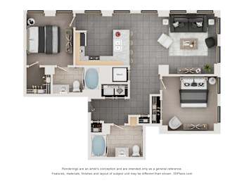 2 beds, 2 baths, 1,113 sqft, $1,898
