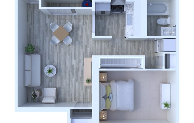 1 bed, 1 bath, 600 sqft, $1,230
