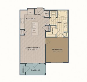 1 bed, 1 bath, 672 sqft, $1,283