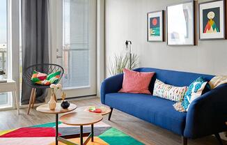 comfortable living roomat Link Apartments® Canvas, Georgia