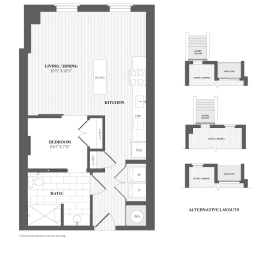 Studio, 1 bath, 658 sqft, $1,898