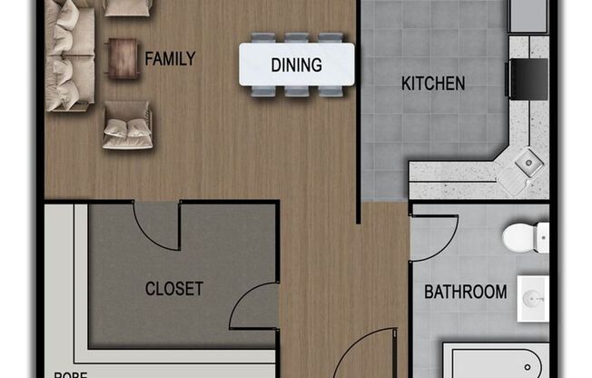 Studio, 1 bath, 349 sqft, $1,199, Unit 411