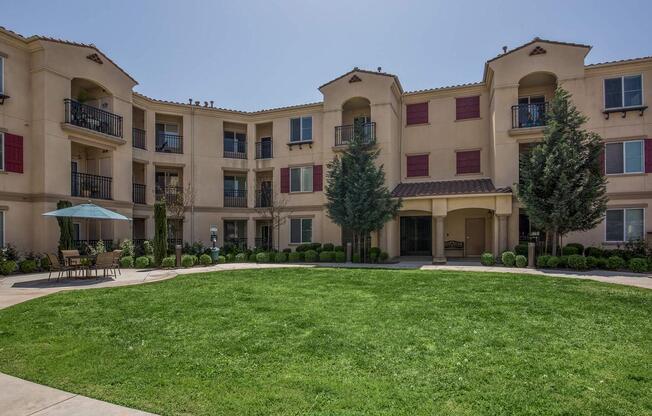 a large lawn in front of a house