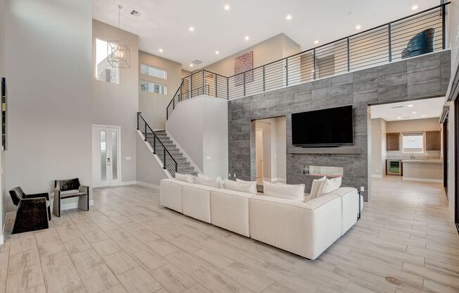 4056 Desert Trace Ct-Welcome to your Breathtaking Contemporary Oasis Located in a Gated Community at the Base of Lone Mountain