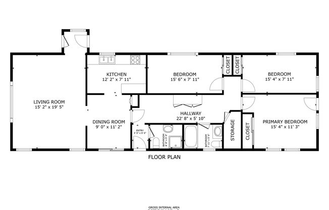 3 beds, 2 baths, 1,249 sqft, $2,800, Unit 4338 Orchard St.