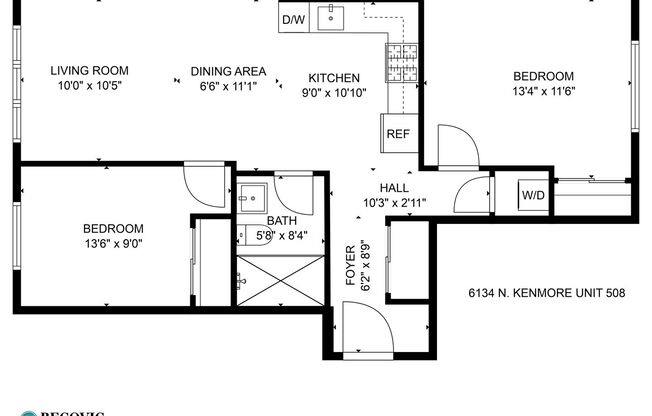 2 beds, 1 bath, 638 sqft, $2,495, Unit 508