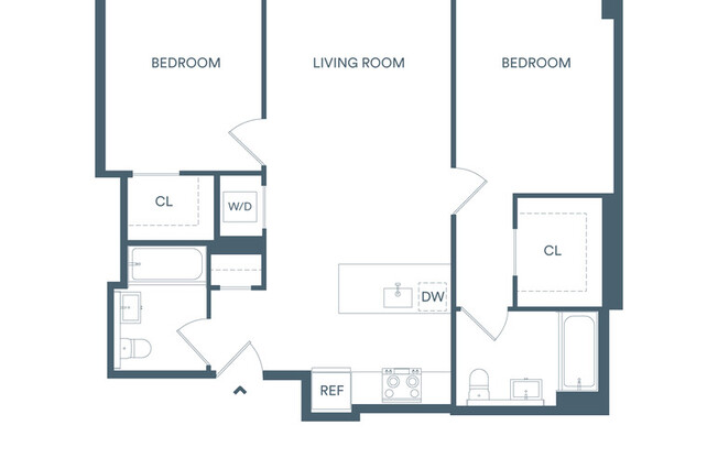 2 beds, 2 baths, $4,500, Unit 903N