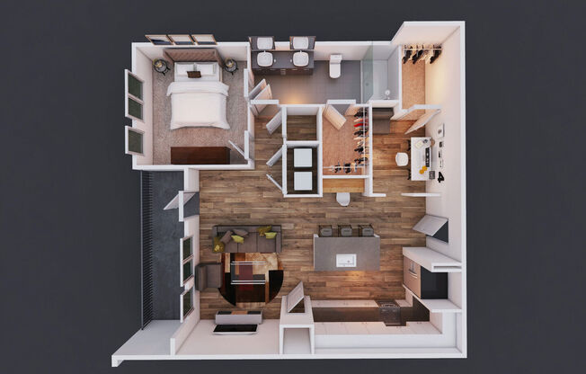 1 bed, 1 bath, 873 sqft, $1,471
