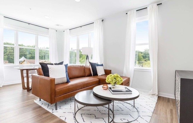 Couch in living room at 99 Bridge, Old Bridge, NJ, 08857