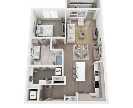 1 bed, 1 bath, 800 sqft, $2,115