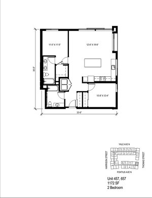 2 beds, 2 baths, 1,172 sqft, $4,735