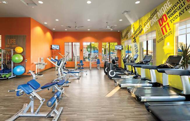 Almeria at Ocotillo apartments fitness center