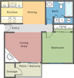 1 bed, 1 bath, 700 sqft, $1,699