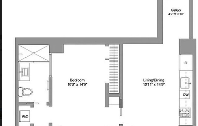 1 bed, 1 bath, 606 sqft, $4,650, Unit 23H
