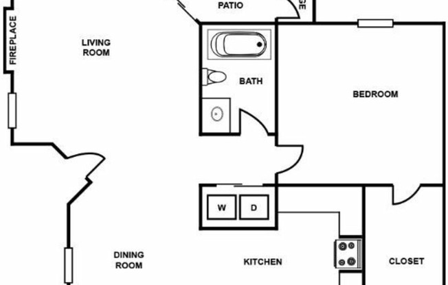 1 bed, 1 bath, 742 sqft, $1,580