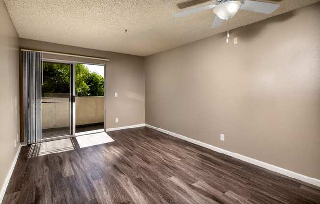 Wood Floor Living Room at Renaissance Terrace, California, 90813