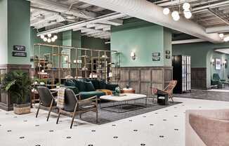 The Edison apartments social lounge