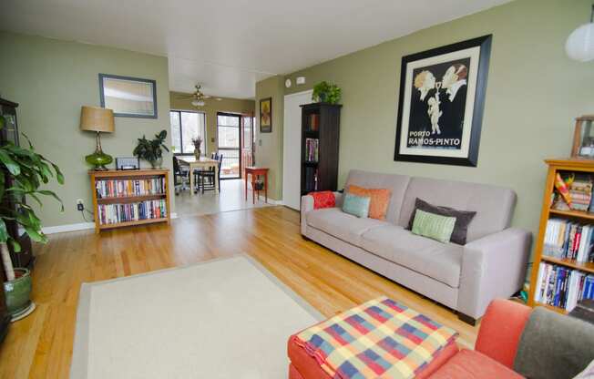 Wood Floors in Living Room