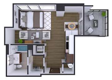Studio, 1 bath, 439 sqft, $1,765