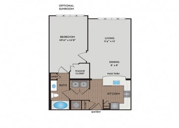 1 bed, 1 bath, 739 sqft, $1,362