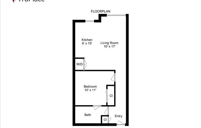 1 bed, 1 bath, 569 sqft, $1,899, Unit 208