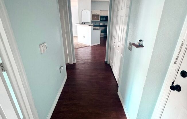 AVAILABLE NOW: First-floor 2-bedroom, 1-bath condo in Gated Community