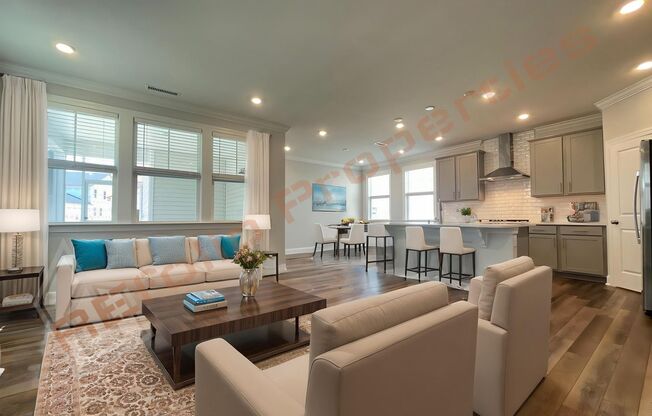 Beautiful 4 Bedroom 2.5 Bath Home with 2 Car Rear Entry Garage, First Floor Primary Bedroom Suite & Fireplace Plus Fiber Internet Included in Edge of Auburn Subdivision, Available June 6th!