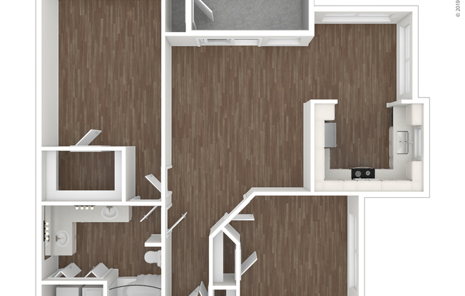 2 beds, 1 bath, 941 sqft, $1,510