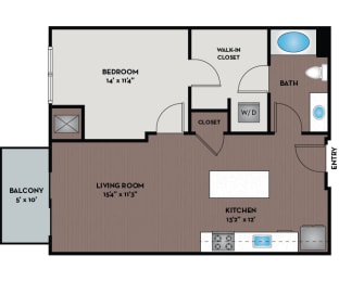 1 bed, 1 bath, 710 sqft, $1,310