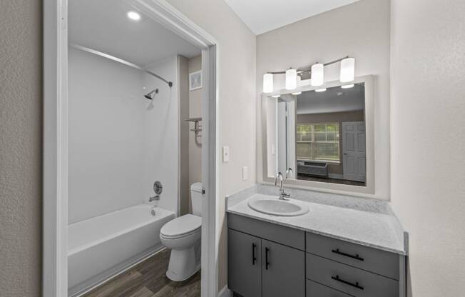 Studio Domain Apartments in Austin, Texas Bathroom