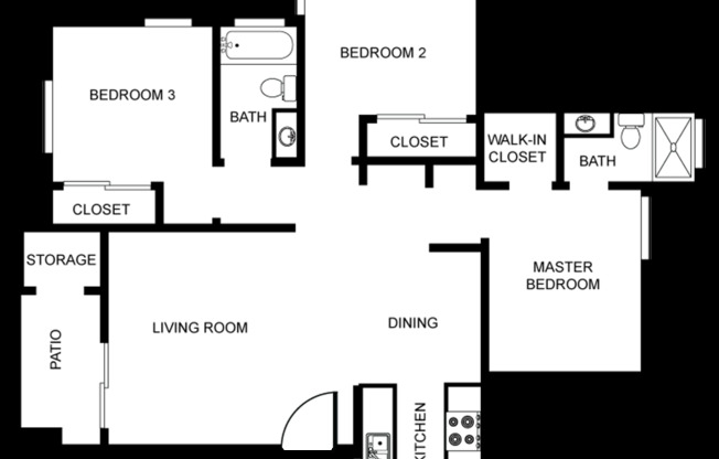 3 beds, 2 baths, 1,120 sqft, $2,695, Unit 029