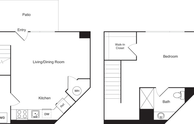 1 bed, 1 bath, 622 sqft, $1,569, Unit 102