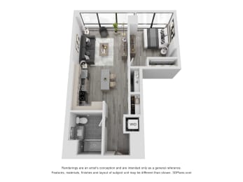 1 bed, 1 bath, $2,795