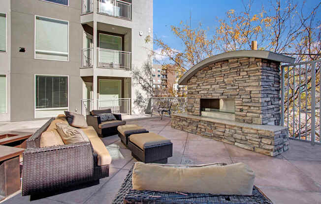 Velo on the Boulevard patio, Weidner Real Estate Properties