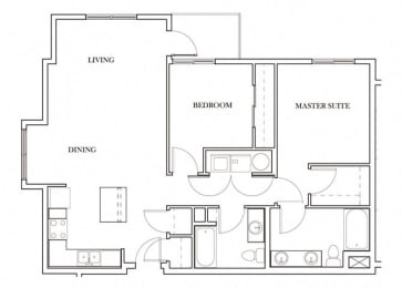 2 beds, 2 baths, 1,057 sqft, $2,571