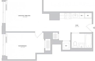 1 bed, 1 bath, 589 sqft, $5,300, Unit 1602