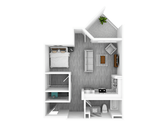 Studio, 1 bath, 689 sqft, $1,440