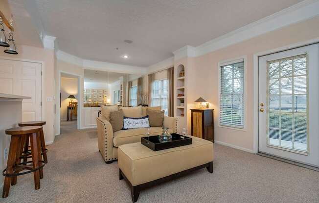 Living Room With Kitchen at The Orchard, Dublin, OH, 43016