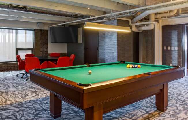 Dominium_Arcade Artist Apartments_Billiards Table