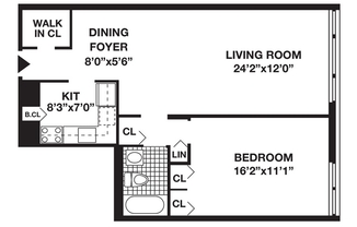 1 bed, 1 bath, 785 sqft, $5,287, Unit 28E