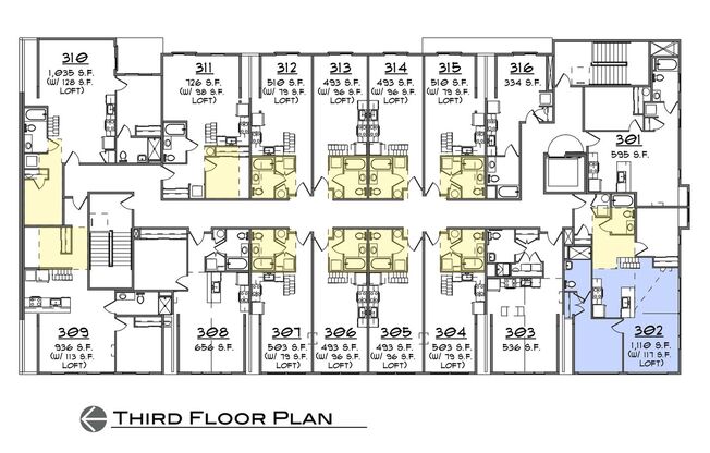 2 beds, 2 baths, 1,112 sqft, $3,500, Unit 302