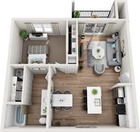 1 bed, 1 bath, 758 sqft, $1,945