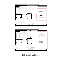 Studio, 1 bath, 365 sqft, $2,005