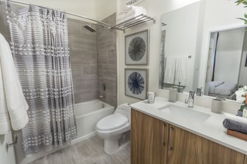 Bathroom With Bathtub at Bay Village1, Palmetto Bay