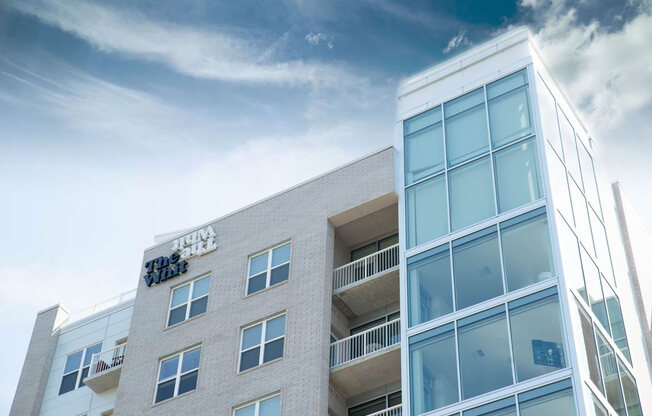 Luxury Building Exterior at The Whit Apartments, Indianapolis