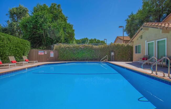 a large pool of water