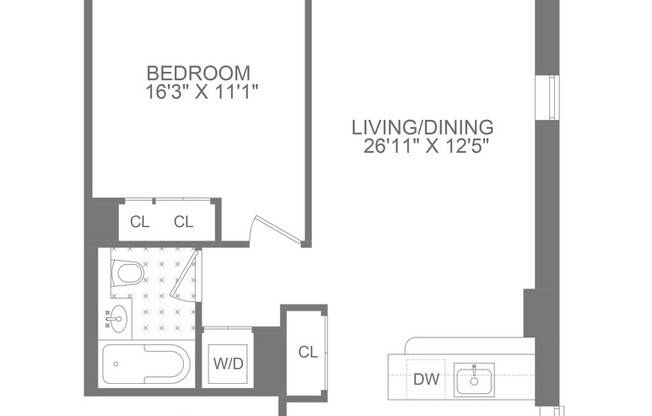 1 bed, 1 bath, 760 sqft, $4,750, Unit 11A